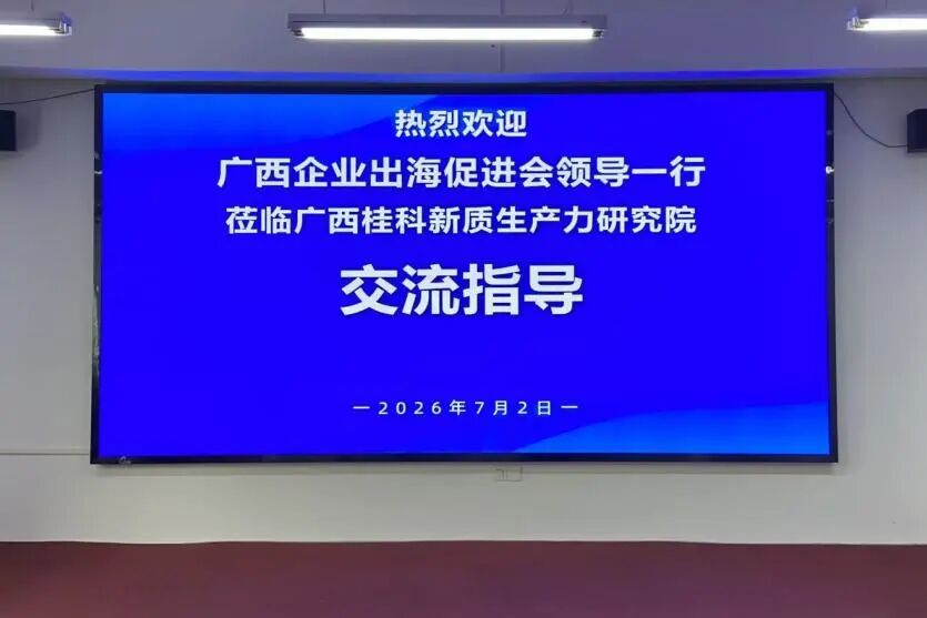  聚焦产业升级与企业出海，政企资本代表到访广西桂科新质生产力研究院